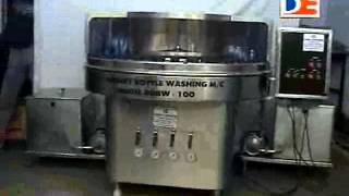 Semi Automatic Rotary Bottle Washing Machine- DRBW-100