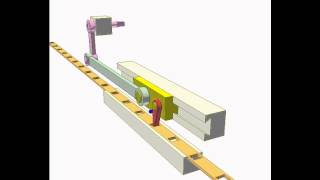 Mechanism for advancing perforated strip 1
