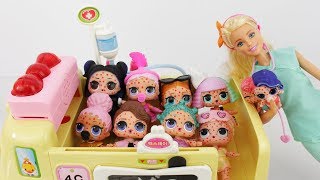 BONECA LOL SURPRESA COM CATAPORA VISITA BARBIE MEDICA NOVELINHA LOL SURPRISE DOLL BARBIE DOCTOR