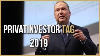 Privatinvestor-Tag 2019: Begrüßung durch Markus Gärtner und Prof. Dr. Max Otte