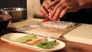 Cómo hacer Uramaki de Tobiko Roll