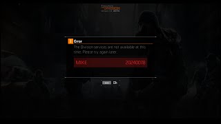 Tom Cancy's The Division Beta/ Fix Error - MIKE 20240078/ Исправление ошибки MIKE 20240078