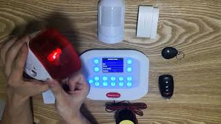 eMastiff G5A Latest GSM PSTN RFID color screen menu alarm system.