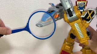 【戦隊2号ロボ再現】戦隊42 快盗戦隊ルパンレンジャーVS警察戦隊パトレンジャー　DXエックスエンペラーにエックス合体！前田動画　Power Rangers