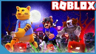 UNCLE VS NEPHEW - ROBLOX TRICK OR TREAT OBBY **SCARY**