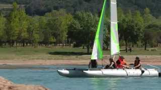 (3) LAC DU SALAGOU 2014 - Segeln & Windsurfen & Paddeln - Im Focus: Schlauchkatamaran Ducky 19