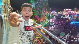 Probando algunas atracciones en la feria de Malaga. (Circuito torrente 5) la mejor:)