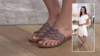 Vince Camuto Embellished Toe-Loop Sandals - Emmista on QVC