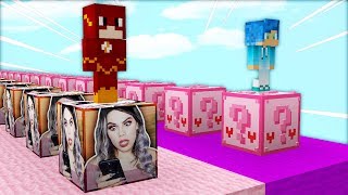LUCKY BLOCKS AMOR ❤️ vs LUCKY BLOCKS EXPONIENDO INFIELES ? EN MINECRAFT