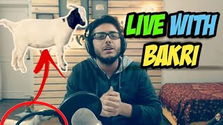 CARRYMINATI INTERRUPTED BY A BAKRI / GOAT WHILE LIVE STREAMING ON CARRYISLIVE CHANNEL | COD WW 2 |