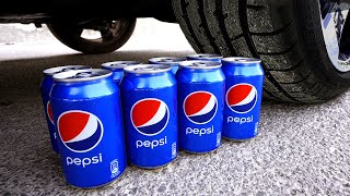 Crushing Crunchy & Soft Things by Car! - EXPERIMENT: M&M SLIME vs CAR vs FOOD