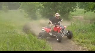 RUNNING THE HONDA TRX 450R HARD