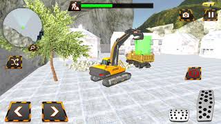 Snow excavator machine - construction crane 2019