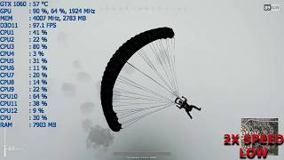 Ryzen 5 1600 / GTX 1060 - PUBG