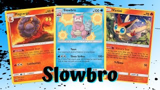 Slowbro Three Strike Gamble Budget Build Unbroken Bonds Deck, PTCGO Gameplay