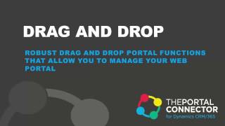 Drag and Drop Tools to manage your own Web Portal