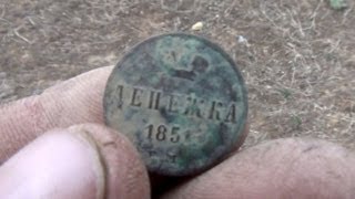 Коп монет 2013 на берегах Волги Видео
