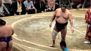 さすが元大関は上手いっ安美錦VS雅山（平成23年9月場所13日目）