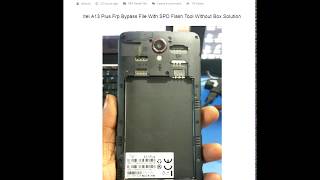 Itel A13 Plus FRP Bypass Reset File 12MB Only SPD Tool 100% Working Tested "All Version Supported