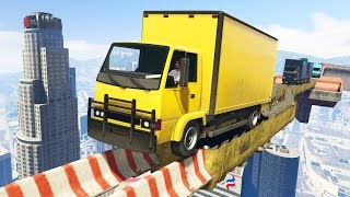 ЮВЕЛИРНАЯ ПРОВЕРКА НА СКИЛЛ НА ФУРАХ ПО ТОНКОЙ ДОРОЖКЕ В ВОЗДУХЕ В GTA 5 ONLINE! (ГТА 5 ГОНКИ)
