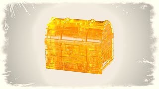 Крутой 3D пазл! Собираем желтый Сундучок