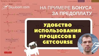Процесс бонуса за предоплату в GetCourse