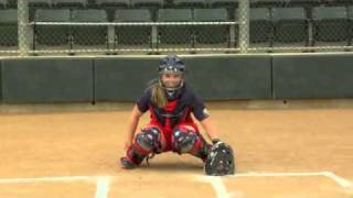 Catching Tips - Stance with Ashley Holcombe of USA Softball
