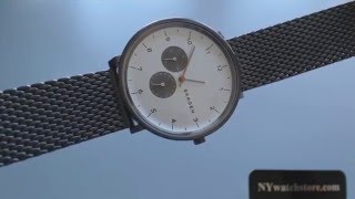 Men's Skagen Hald Multi Function Mesh Bracelet Watch SKW6188
