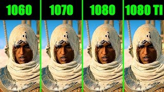 Assassin's Creed Origins GTX 1080 TI Vs GTX 1080 Vs GTX 1070 Vs GTX 1060 Frame Rate Comparison