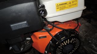 Мини трактор переломка 4х4 трос и педаль газа