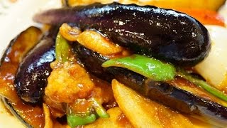 餃子の王将の「秋ナスと豚肉の味噌炒めセット」　"Pork and eggplant fried in soy bean paste" at "Gyoza no Ohsho"