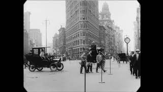 1911 - A Trip Through New York City (speed corrected w/ added sound)