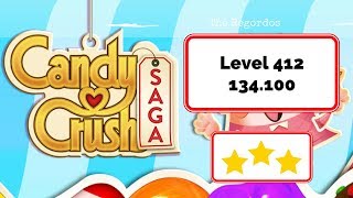 Candy Crush Saga Level 412 - No Boosters