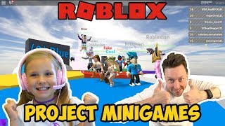 Николь и DAMON / 3 Мини игры РОБЛОКС / Roblox Project Minigames / ЛЕТСПЛЕЙ от НИКОЛЬ