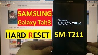 Сброс графического ключа Samsung Galaxy Tab 3 SM-T211 Factory Hard reset
