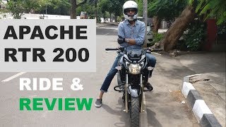TVS Apache RTR 200 4V - Detailed Review | Glossy Black 2017