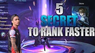 5 SECRETS TO RANK UP FASTER - MOBILE LEGENDS - 2000 DIAMONDS GIVEAWAY - GAMEPLAY - GUSSION