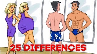 25 DIFFERENCES BETWEEN MEN AND WOMEN
