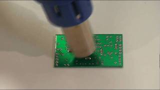 Reflow soldering using hot-air rework station