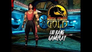 Mortal Kombat Gold (Dreamcast) - Liu Kang Gameplay (Bio/Ending en Español) 720p60