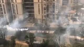 Дезинфекция жилых районов в Шанхае