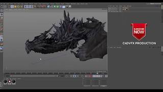 ground_exhalefirebreath Animation for c4d free downloads (file describe)