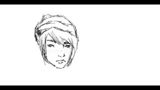 Рисуем Хлою Прайс из игры "Life is strange"