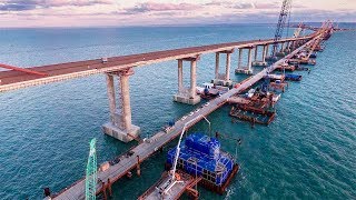 Крымский мост. Строительство сегодня 18.02.2018. Керченский мост.