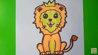 Sevimli Aslan Çizimi?Aslan Nasıl Çizilir-Kolay Aslan Çizimi
How to Draw a Lion Cute and Easy!!!