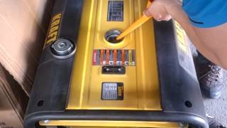 Заправка бензином генератора Kraft