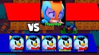 ИГРАЮ ЗА МАКСА БОССА ПРОТИВ ПЯТИ?! БОЛЬШАЯ ИГРА BRAWL STARS