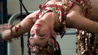 Chinese Belly Dance - Voluptuous Woman Showing Her Best Attractions