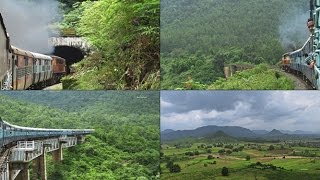 Indian Railway journey through tunnels and viaducts : Koraput-Rayagada