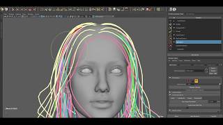 Ornatrix Maya: Hair guides sculpting time-lapse